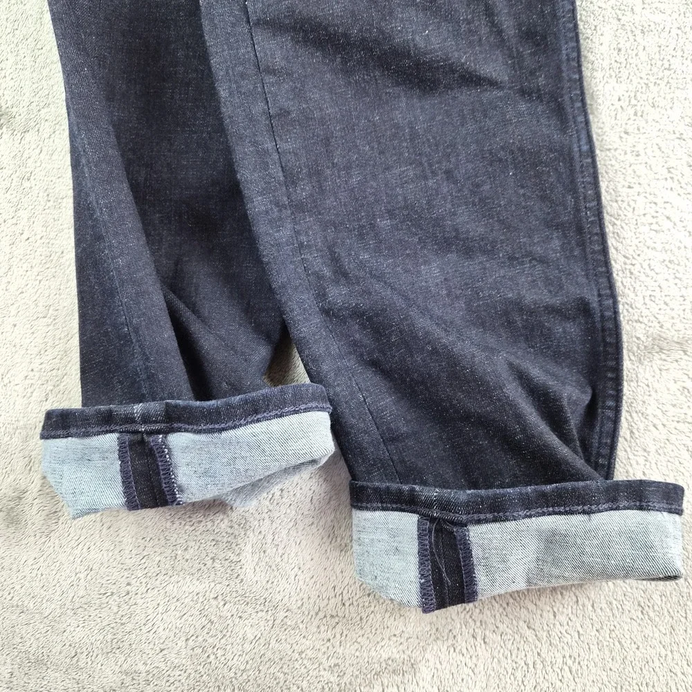 Banana Republic Selvedge Jeans Mens 29x30 Blue Denim Dark Wash Straight Stretch